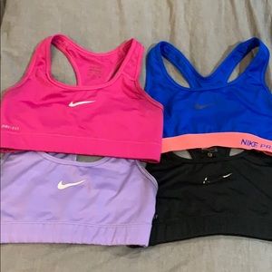 4 Nike sports bras